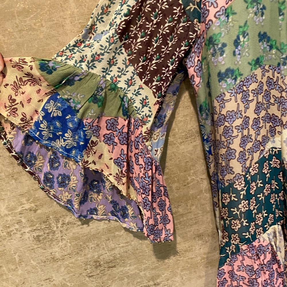 Patchwork Peasant Top - image 3